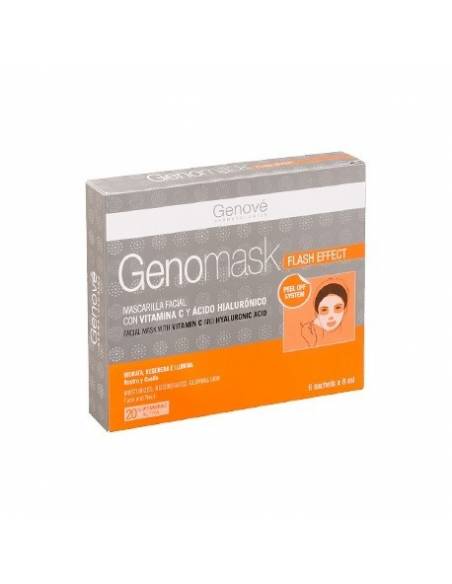 GENOMASK MASCARILLA FACIAL HIDRATANTE CON VITAMINA C (MONODOSIS 8 ML)