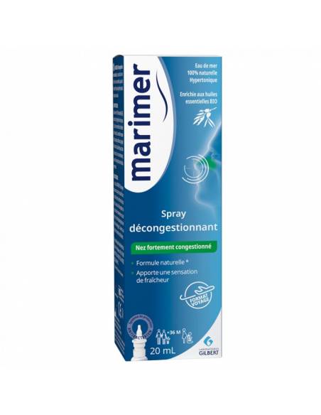 Spray Nasal Marimer Décongestionnant huiles essentielles 20ml