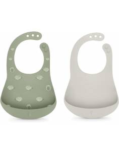 Suavinex lot de deux bavoirs ajustable soft et flexible 4m+ Bioax.fr